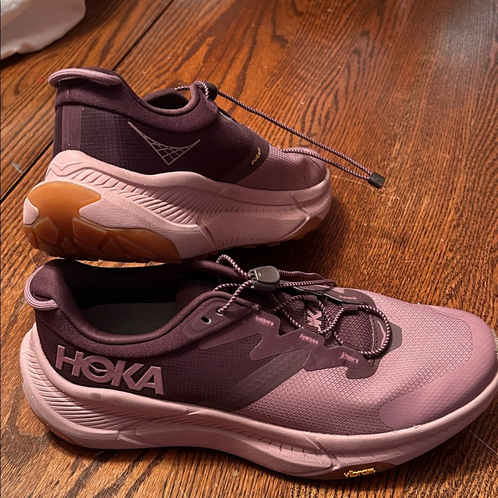 Hoka Transport Women's Burgundy and Mauve Athletic Shoes